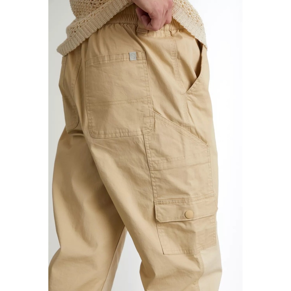 Urban Outfitters Standard Cloth Mens Technical Cargo Carpenter Pants Khaki - Picture 5 of 9